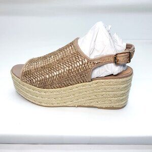 Steve Madden Woven Platform Wedge Sandal Size 7.5